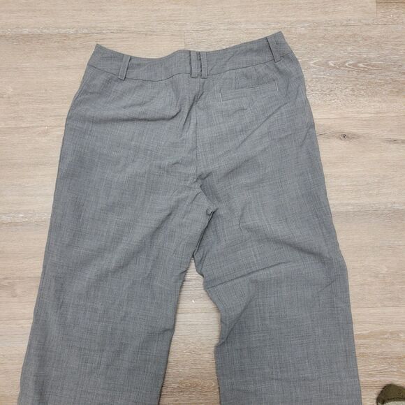 Ann Taylor Lightweight grey wide leg trousers 32" long size 6 - Picture 2 of 4
